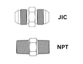 Фитинги JIC и фитинги NPT